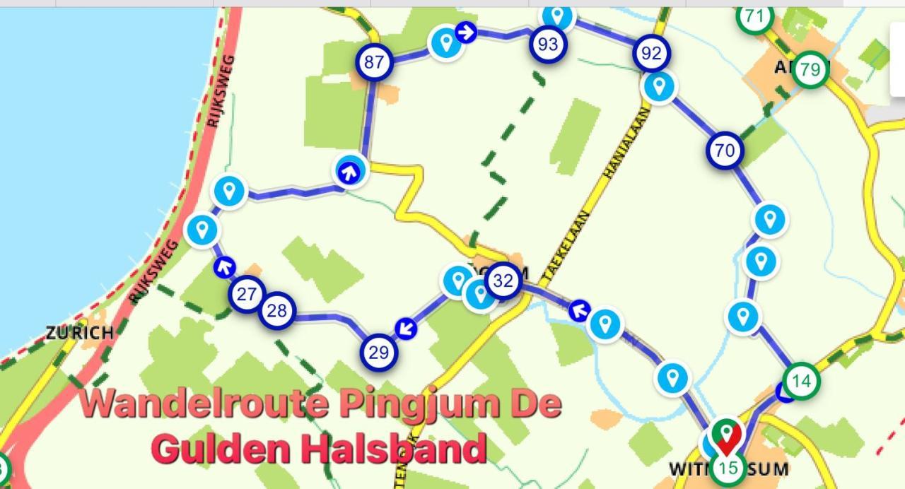 B&B De Gulden Halsband Pingjum Esterno foto